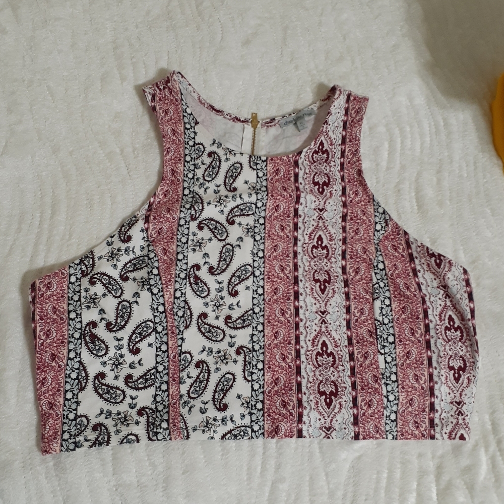 Patterned halter top
